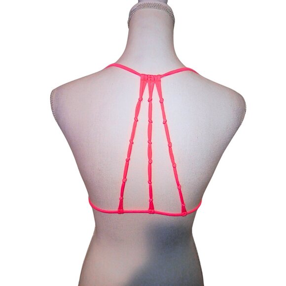 RIP CURL Gypsy Queen Tri Bikini Top Hot Coral - Size M - Picture 4 of 6